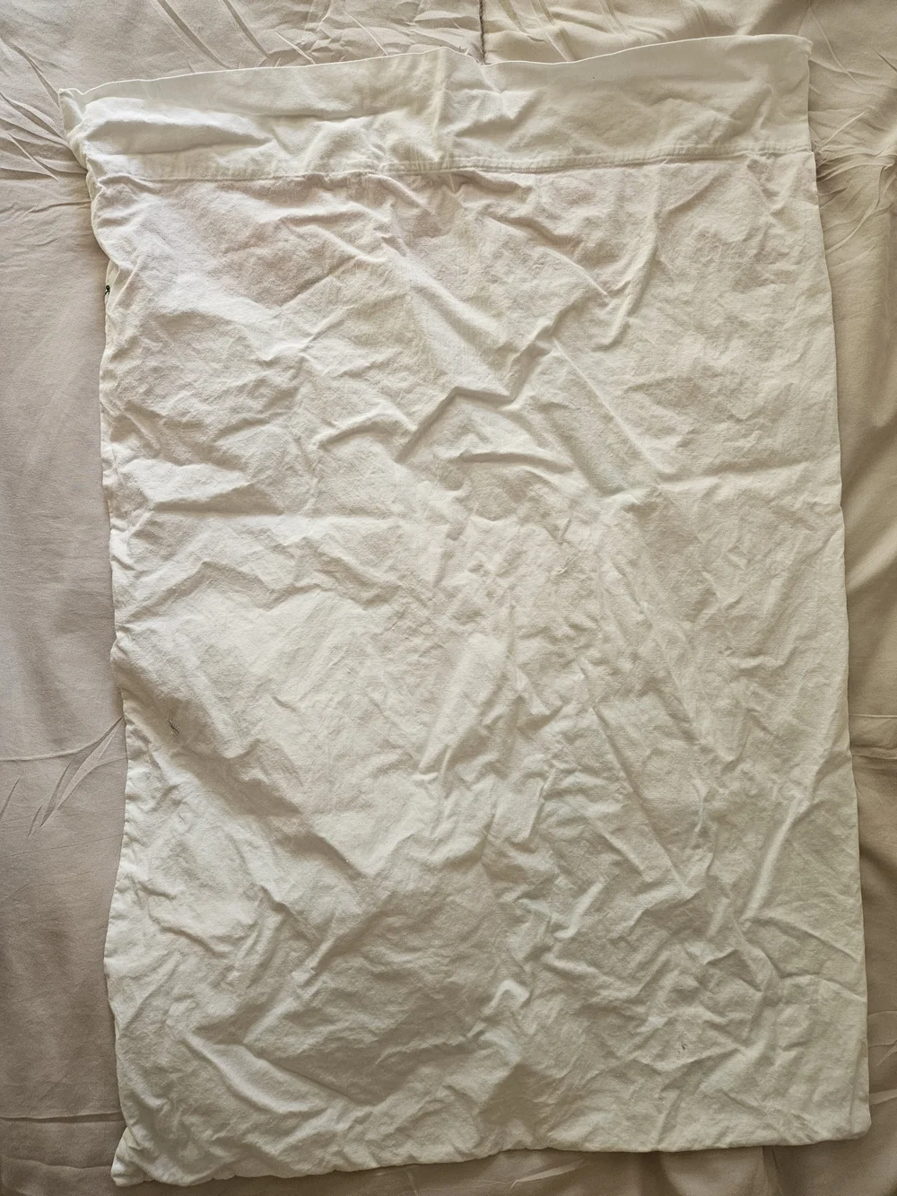 White Pillowcase with Pink Embroidered Trim